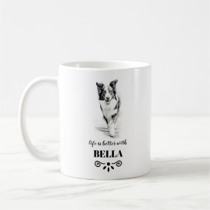 Border Collie Life ist mit dem benutzerdefinierten Kaffeetasse