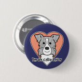 Border Collie Lover Button (Vorne & Hinten)