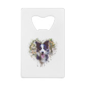 Border Collie Lover Design Geldbeutel Flaschenöffner (Rückseite)