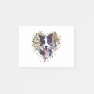 Border Collie Lover Design Post-it Klebezettel