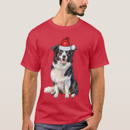 Border Collie Lover Funny Christmas Dog Holiday T-Shirt