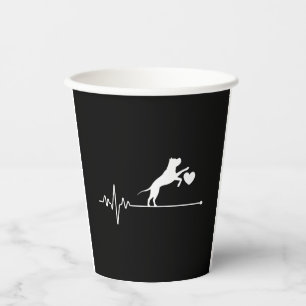 Border Collie Lover Mama gibt Heartbeat Mutter D Pappbecher