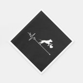 Border Collie Lover Mama gibt Heartbeat Mutter D Serviette (Ecke)