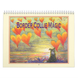Border Collie Magic Wall Kalender, Bild einen Mona Kalender