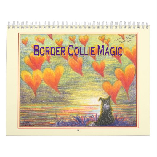 Border Collie Magic Wall Kalender, Bild einen Mona Kalender (Titelbild)