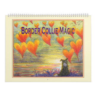 Border Collie Magic Wall Kalender, Bild einen Mona Kalender