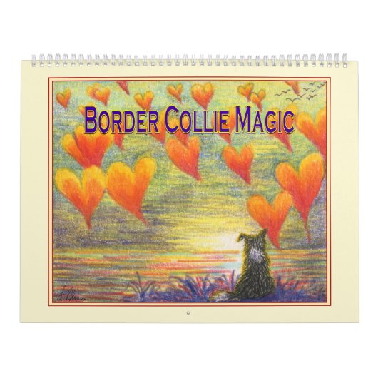 Border Collie Magic Wall Kalender, Bild einen Mona Kalender (Titelbild)