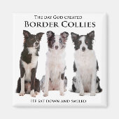 Border Collie Magnet (Vorne)
