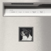 Border Collie Magnet - "Ben" (In Situ (Geschirrspüler))