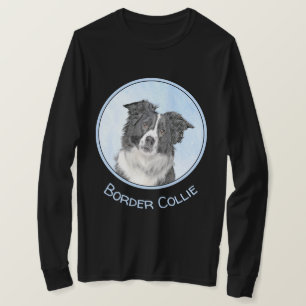 Border Collie Malerei - Süße originelle Hundekunst T-Shirt