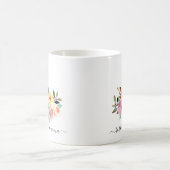 Border Collie Mama Floral Coffee Tasse (Mittel)