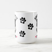 Border Collie Mama Geschenk Schwarz-weißen Welpenh Kaffeetasse (Mittel)