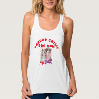 Border Collie Mama Hund Lover Beste Hunde Mama je Tank Top