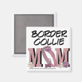 Border Collie MAMA Magnet (Vorderseite/Rückseite)