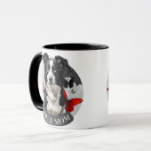 Border Collie Mama-Tasse – Kaffee-Geschenktasse fü Tasse (Vorderseite Links)