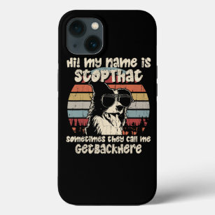 Border Collie Mein Name ist StoppThe Hund Lover Fu Case-Mate iPhone Hülle
