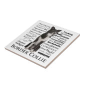 Border-Collie-Merkmal-Fliese Fliese (Seite)
