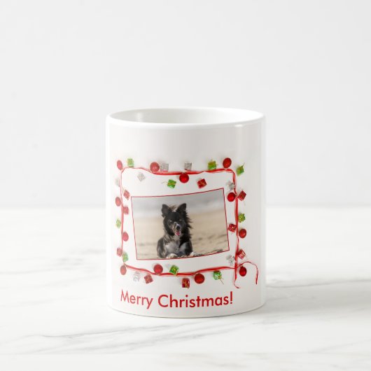 Border Collie Merry Christmas Kaffee Tasse 11 oz (Mittel)