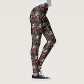 Border Collie mit dem Weihnachtsmann Leggings (Rechts)