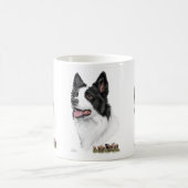 Border-Collie mit Schafen Kaffeetasse (Mittel)