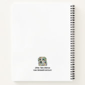 Border Collie Mix Notebook 8,5" x 11" Notizblock (Rückseite)