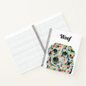 Border Collie Mix Notebook 8,5" x 11" Notizblock (Innenseite)