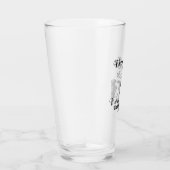 Border Collie Moderne Kunst niedlicher Hund züchte Glas (Rechts)