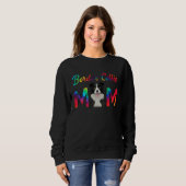Border Collie Mom Tie Dye Dog Mom Mothers Day Sweatshirt (Vorne ganz)