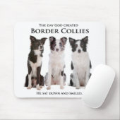 Border Collie Mouse Pad Mousepad (Mit Mouse)