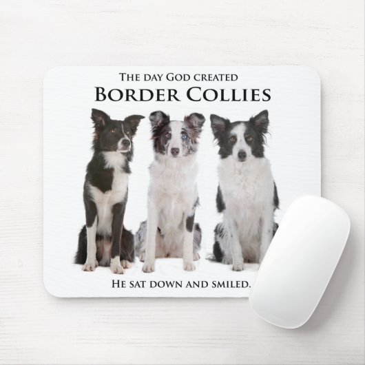 Border Collie Mouse Pad Mousepad (Mit Mouse)