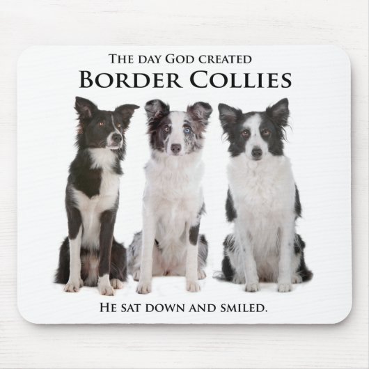 Border Collie Mouse Pad Mousepad (Vorne)
