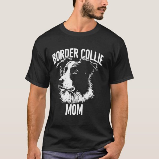 Border Collie Mutter T-Shirt (Vorderseite)
