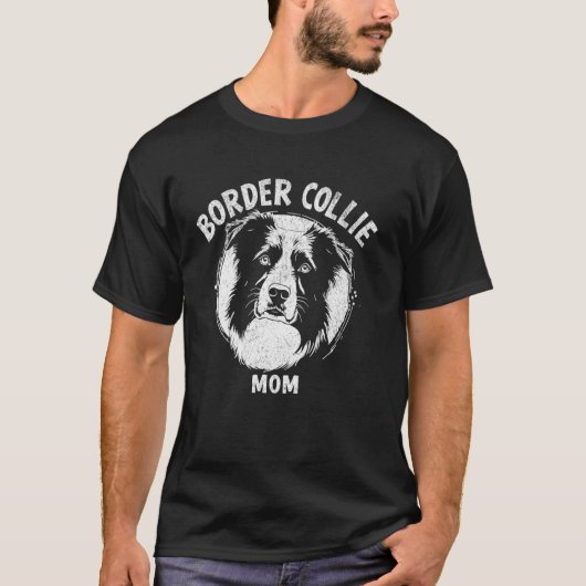 Border Collie Mutter T-Shirt (Vorderseite)