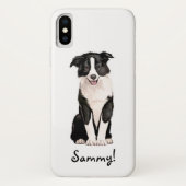 Border-Collie-Namenskundengerechtes Case-Mate iPhone Hülle (Rückseite)