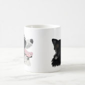 Border Collie Niedlich Dog Kaffeetasse (Mittel)