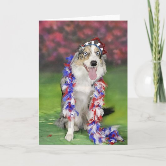 Border-Collie Notecard~Memorial Tag Karte (Vorderseite)