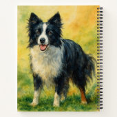 Border Collie Notizblock (Rückseite)
