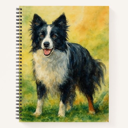 Border Collie Notizblock (Vorderseite)