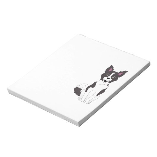 Border Collie Notizblock (Rotiert)