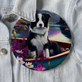 Border Collie on a Paddle: Ein Landschaftliches Ab Button (Beispiel)