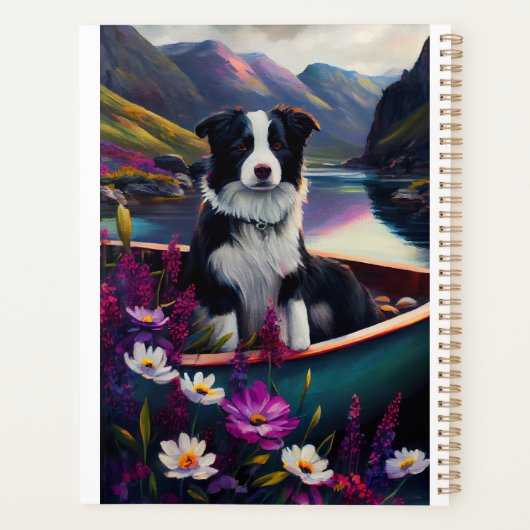 Border Collie on a Paddle: Ein Landschaftliches Ab Planer (Rückseite)
