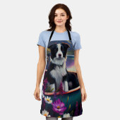 Border Collie on a Paddle: Ein Landschaftliches Ab Schürze (Getragen)