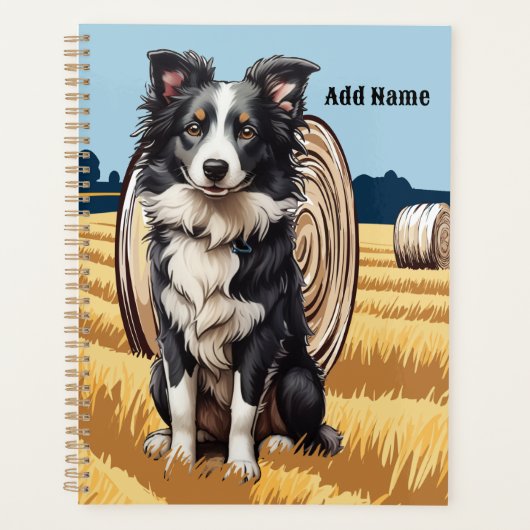 Border Collie on Farm Planer (Vorderseite)