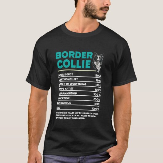 Border Collie Owner BORDER COLLIE NUTRIE Funny T-Shirt (Vorderseite)