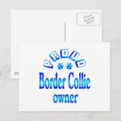 Border Collie Owner Postkarte (Vorne/Hinten)