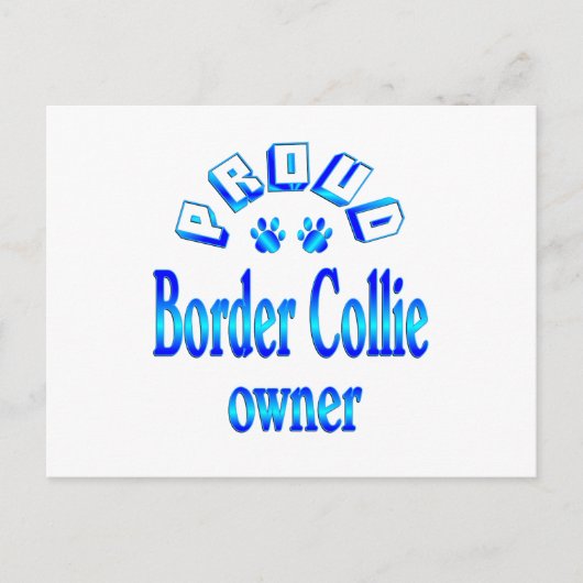 Border Collie Owner Postkarte (Vorderseite)