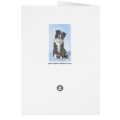 Border Collie Painting - Niedliche Original Dog Ar (Hinten)