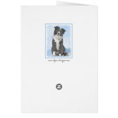 Border Collie Painting - Niedliche Original Dog Ar (Hinten)