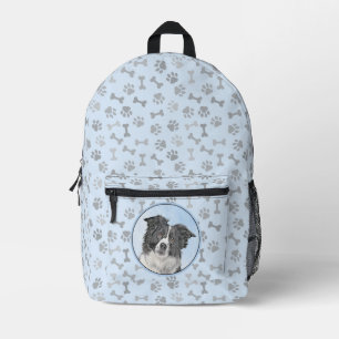 Border Collie Painting - Niedliche Original Dog Ar Bedruckter Rucksack