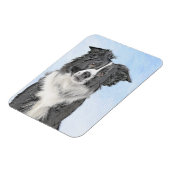 Border Collie Painting - Niedliche Original Dog Ar Magnet (Linke Seite)